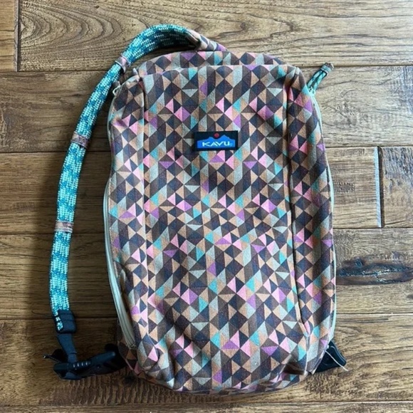 Kavu Switch Slinger Rope Bag Sling Pack Crossbody Strap 100% Cotton Canvas - Picture 11 of 11